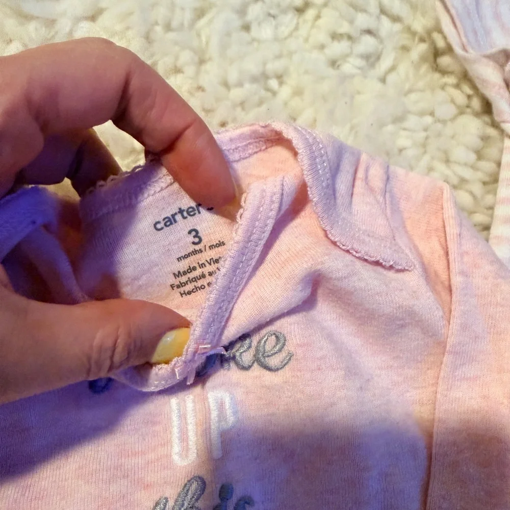 Carter's Pink and Blue Bodysuit Set